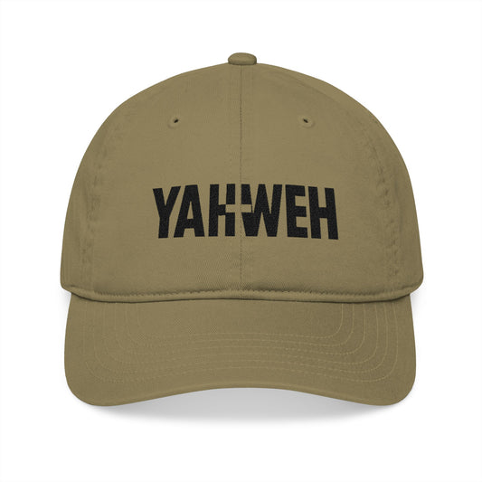 Embroidered Organic Baseball Cap - Yahweh Design