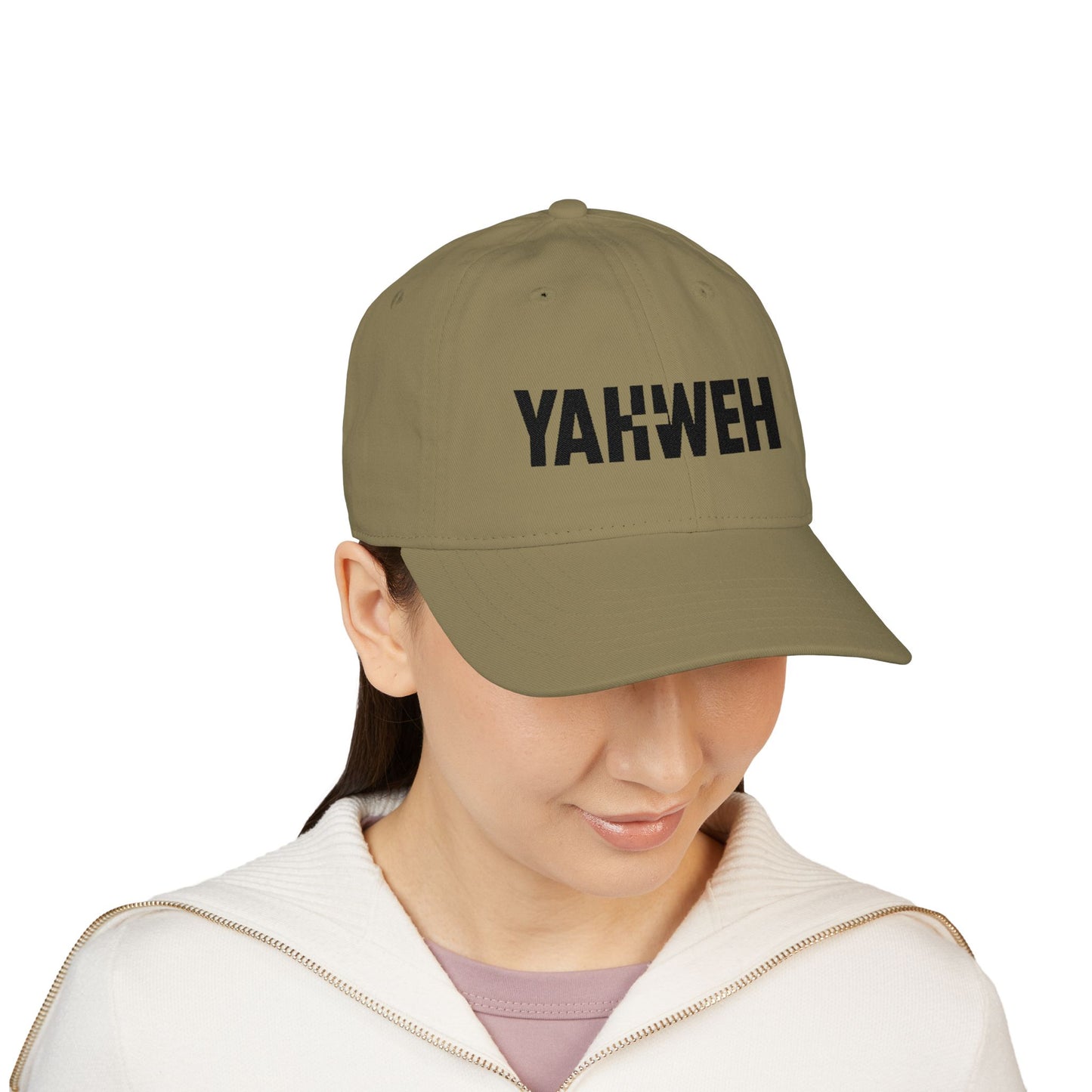 Embroidered Organic Baseball Cap - Yahweh Design