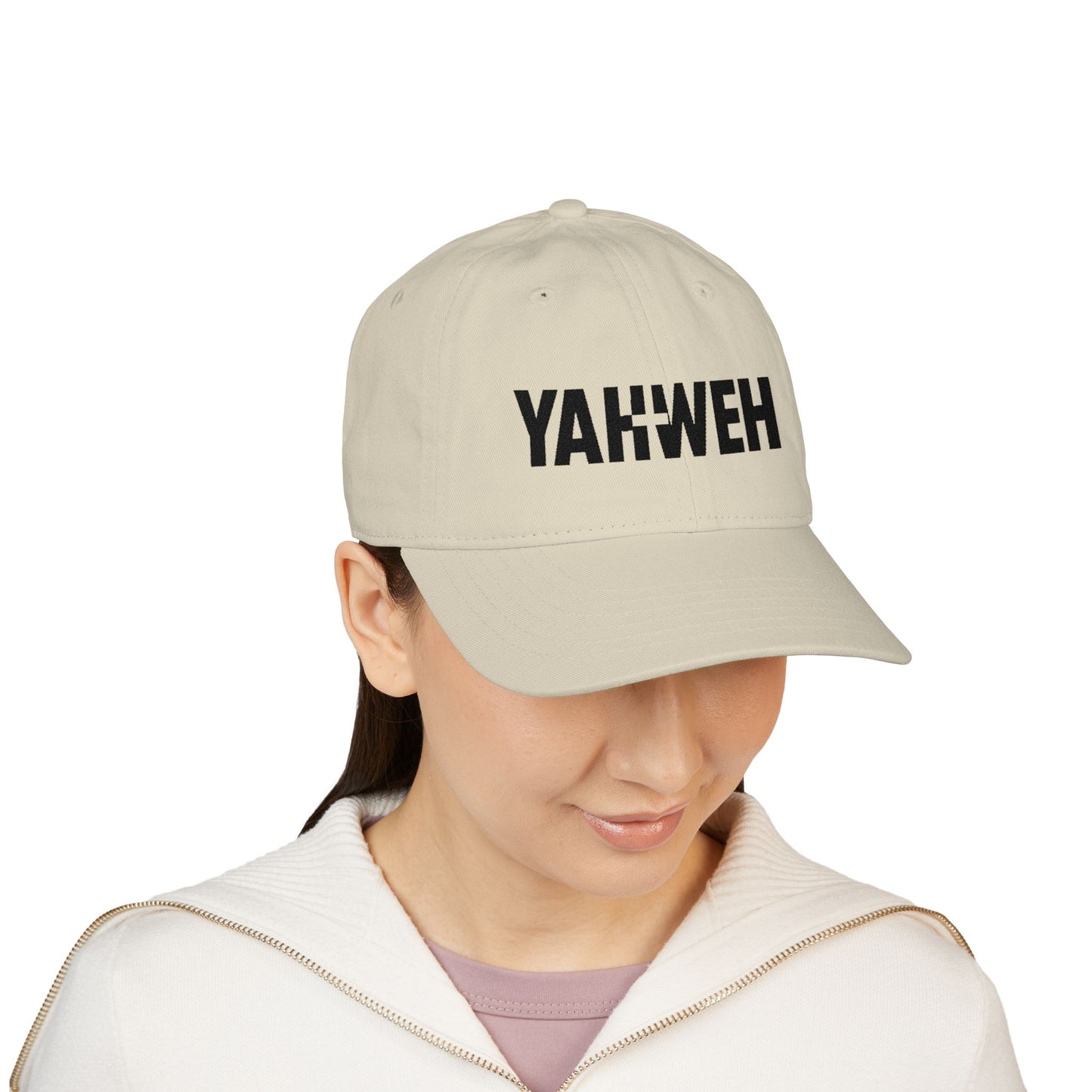 Embroidered Organic Baseball Cap - Yahweh Design