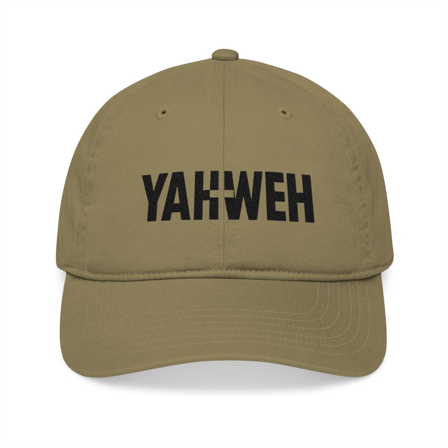 Embroidered Organic Baseball Cap - Yahweh Design