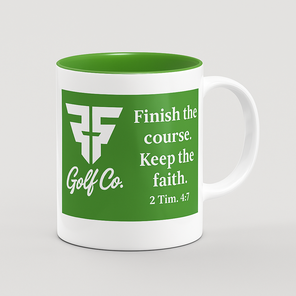 Finish the Course. Keep the Faith. Coffee Mug 11 oz