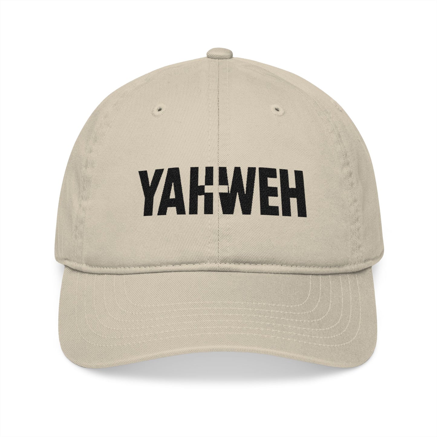 Embroidered Organic Baseball Cap - Yahweh Design
