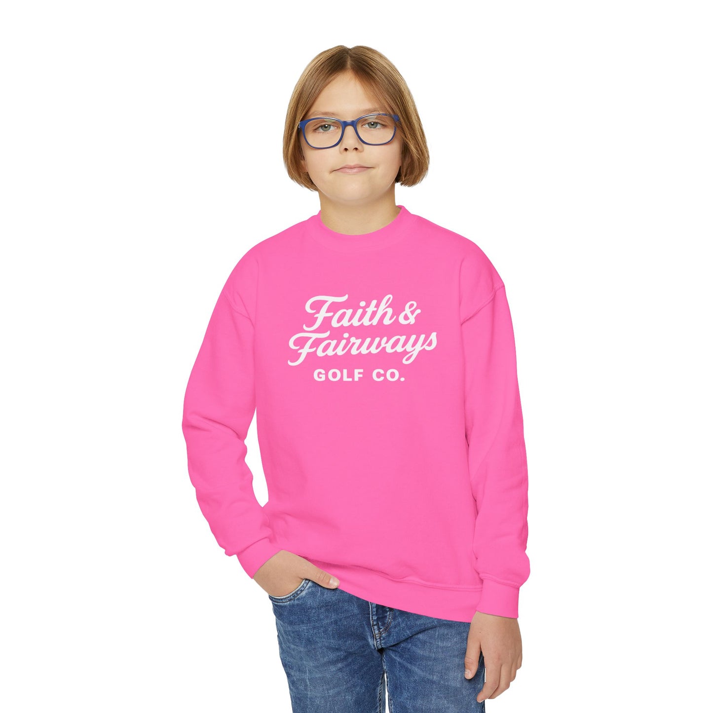 Youth Faith & Fairways Crewneck Pullover