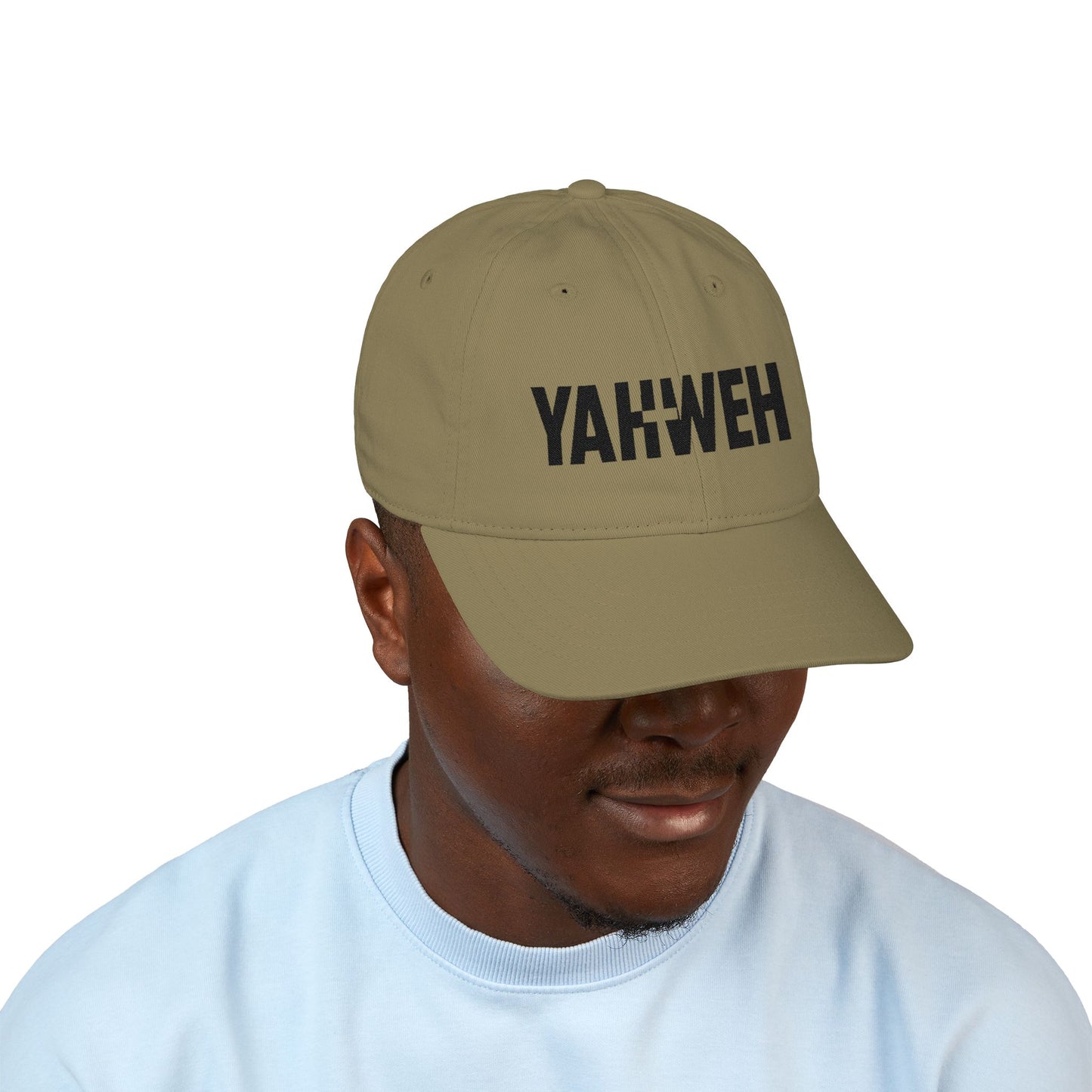 Embroidered Organic Baseball Cap - Yahweh Design