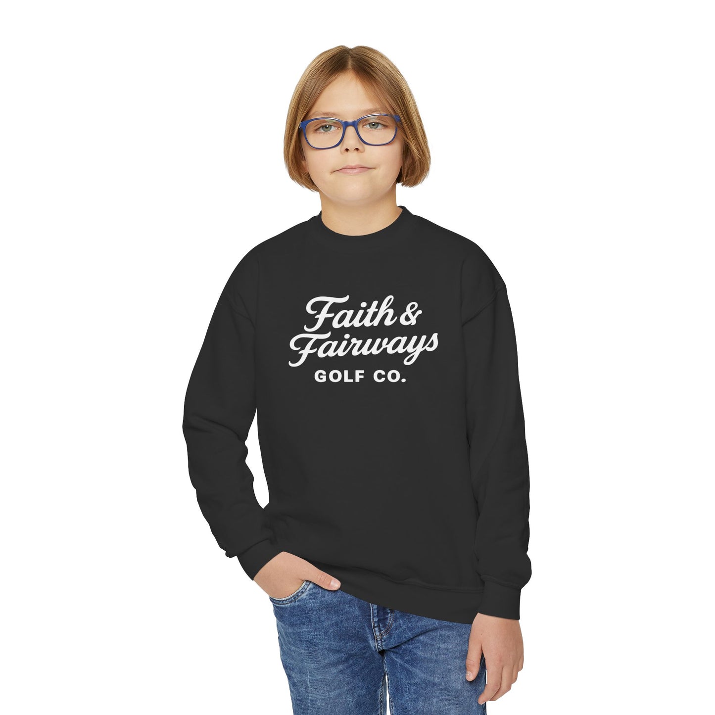 Youth Faith & Fairways Crewneck Pullover