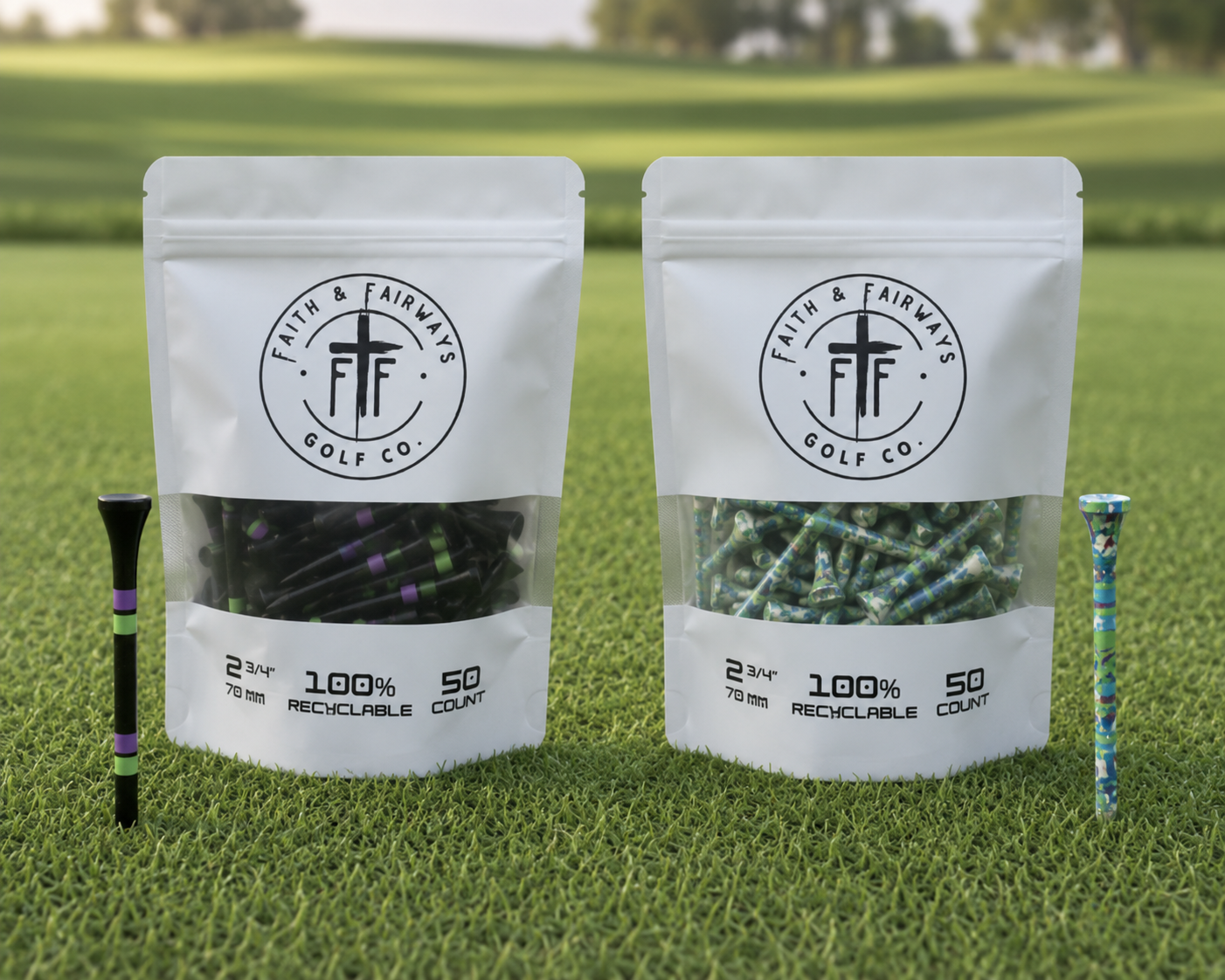 Drive & Thrive Bamboo Golf Tees